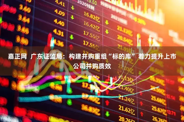 嘉正网  广东证监局：构建并购重组“标的库” 着力提升上市公司并购质效